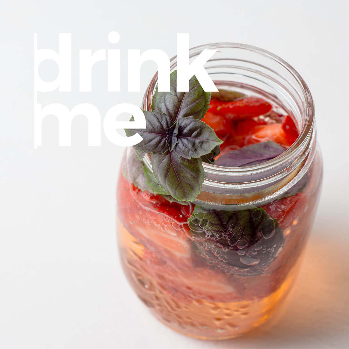 Strawberry Basil ICED TEA Madura Tea