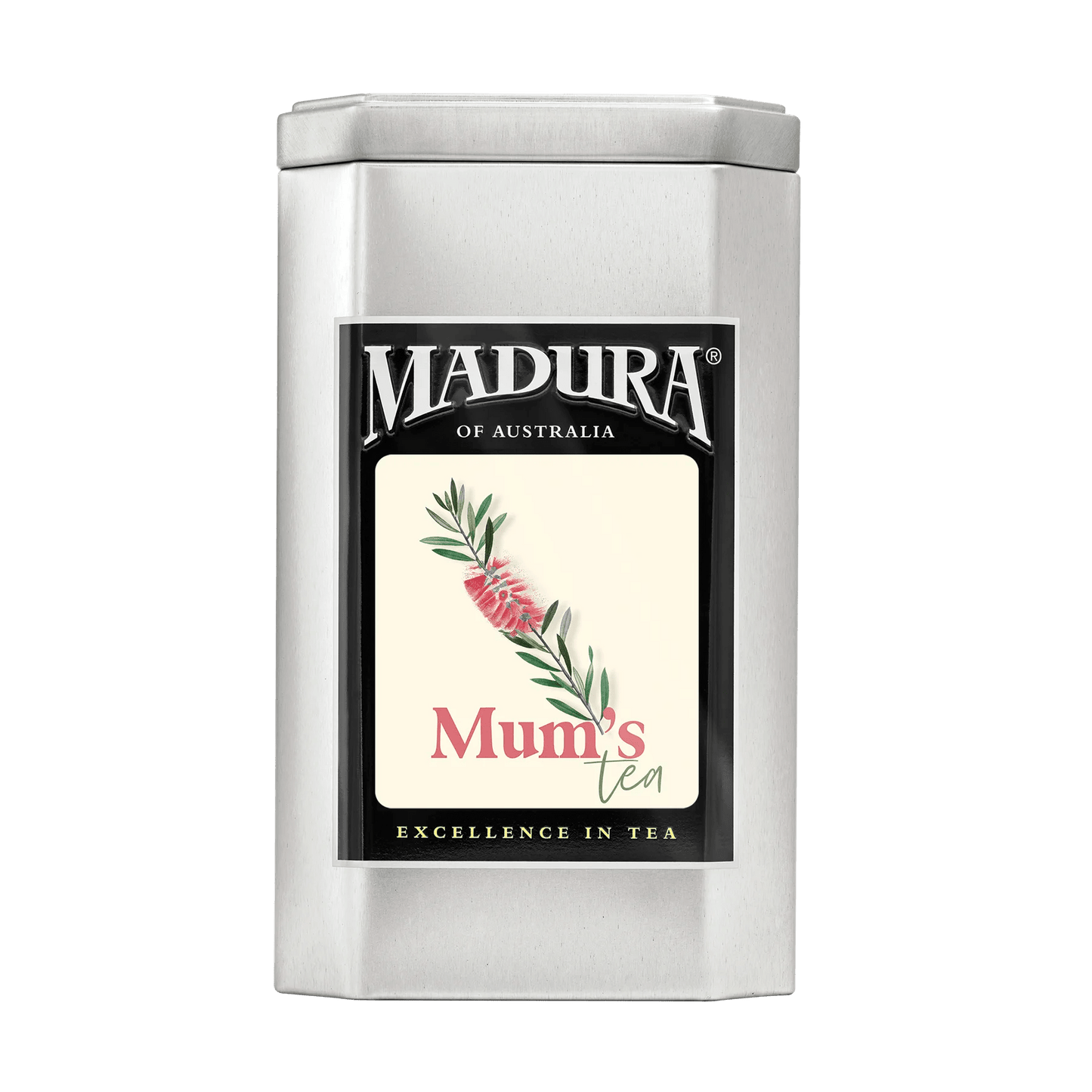 44 Tea Bags Caddy with Mothers Day Floral 3 Label - Madura Tea