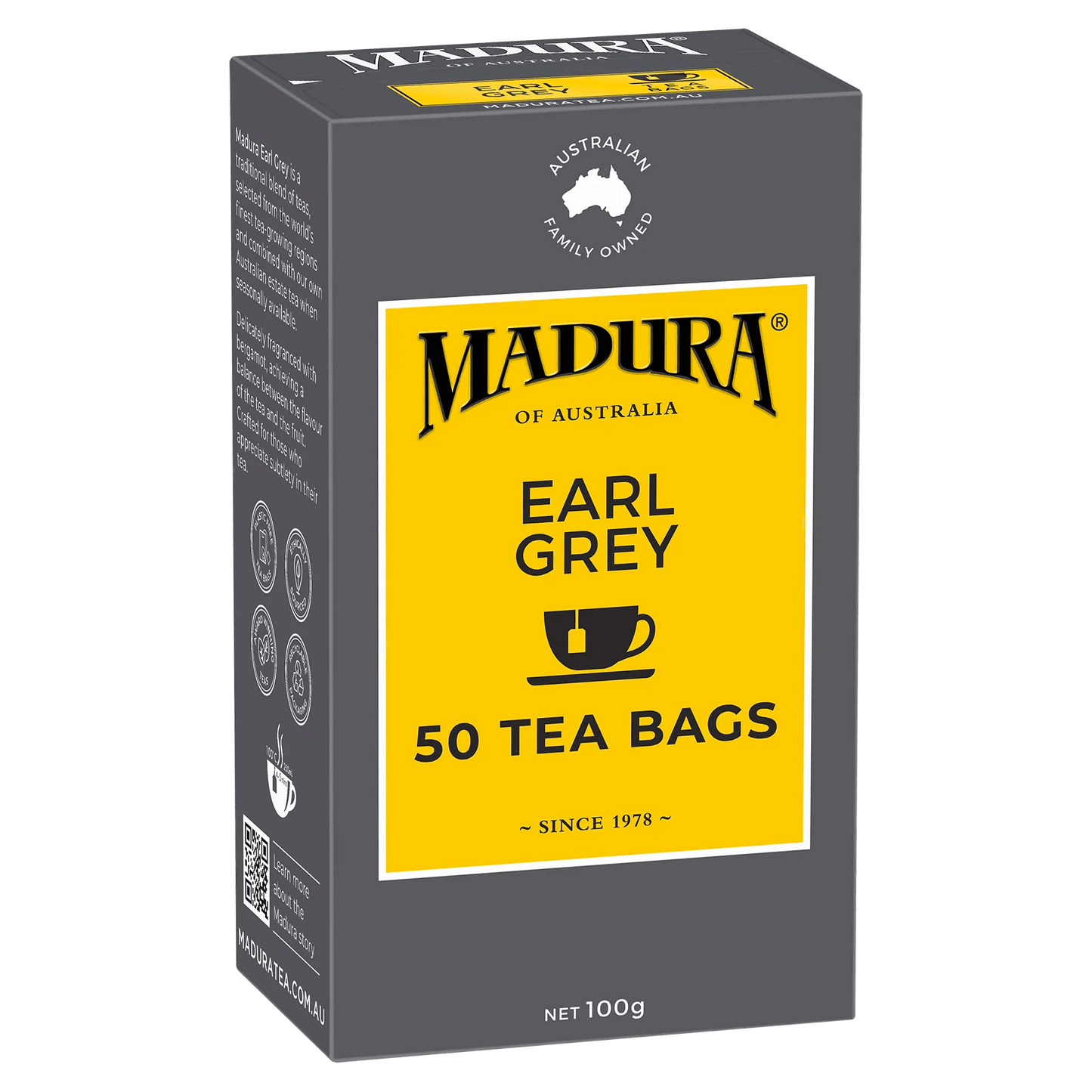 Earl Grey 50 Tea Bags - Madura Tea