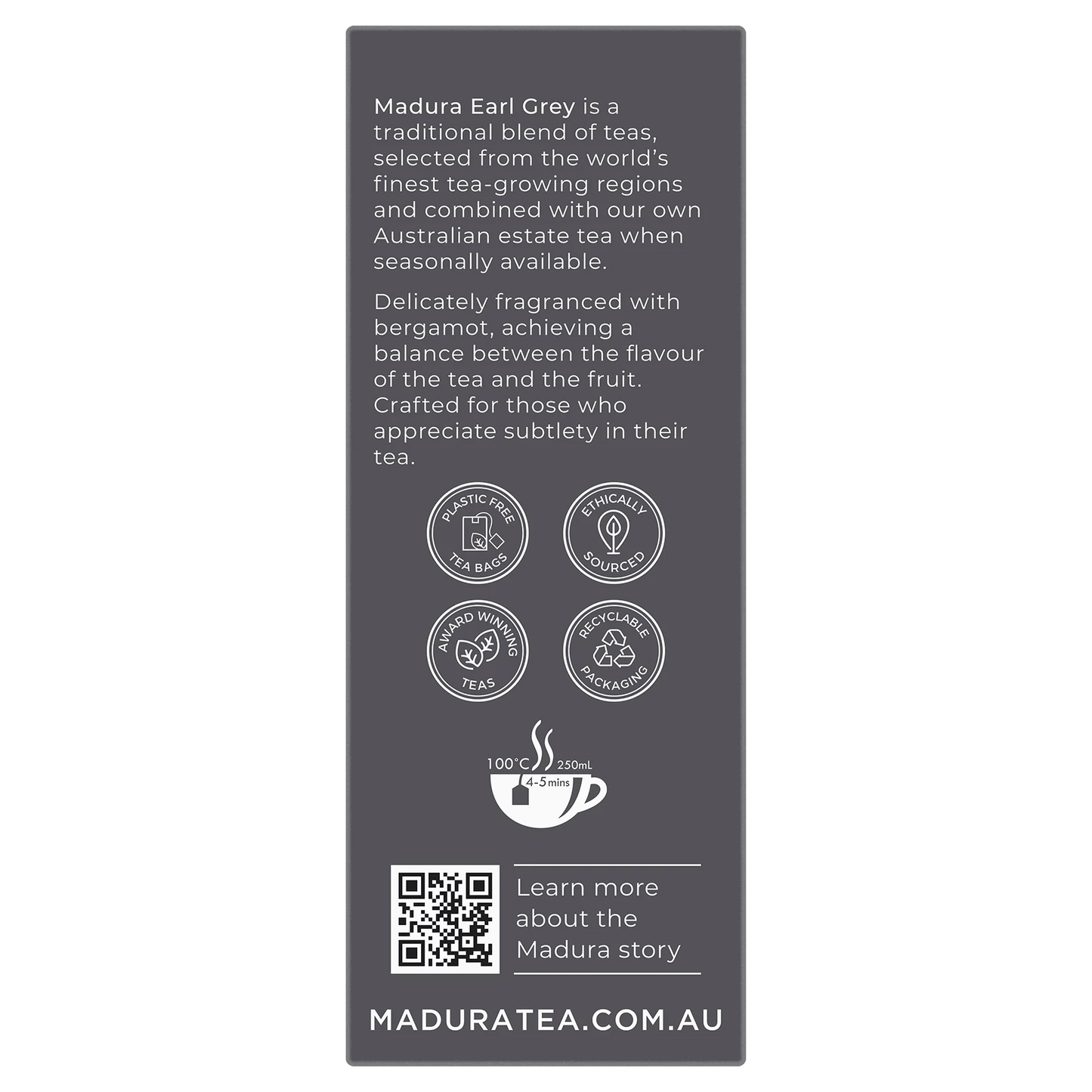 Earl Grey 50 Tea Bags - Madura Tea