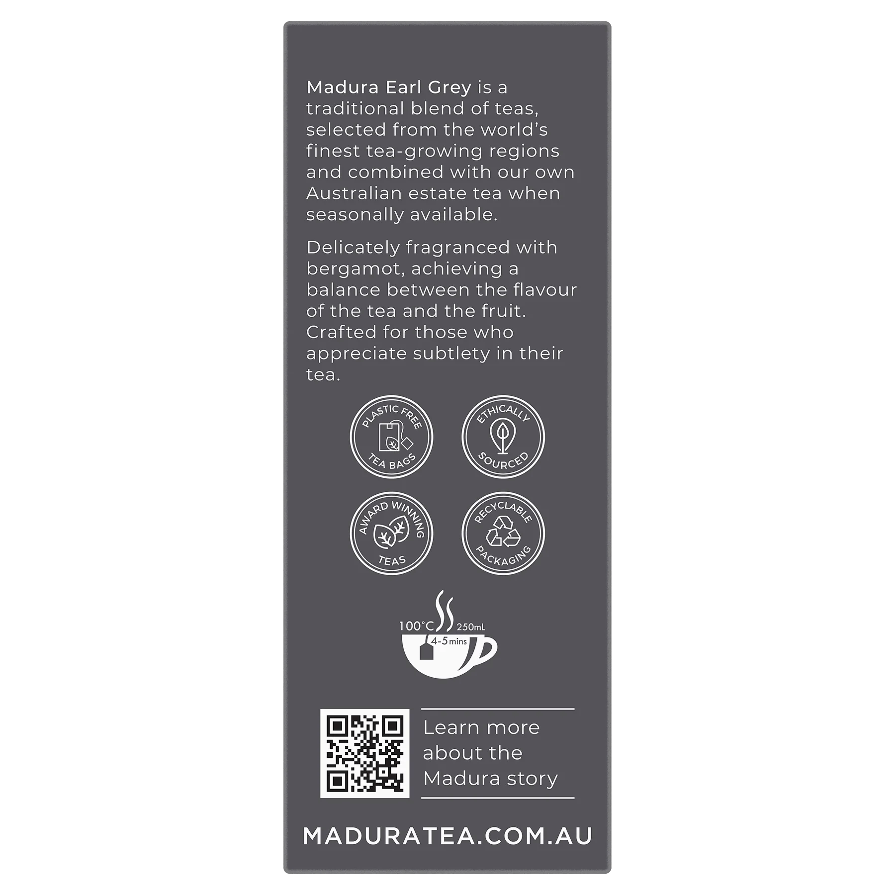 Earl Grey 50 Tea Bags - Madura Tea