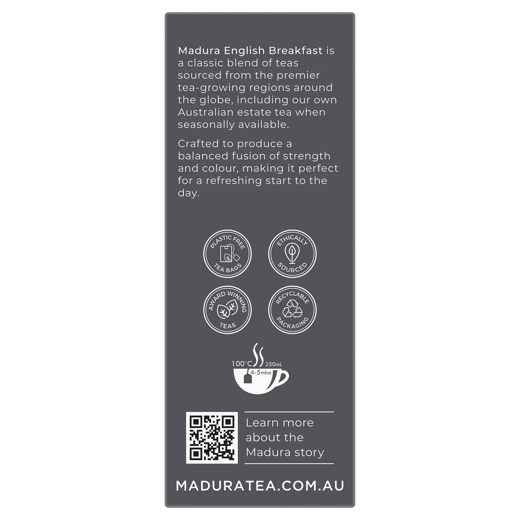 English Breakfast 50 Tea Bags - Madura Tea