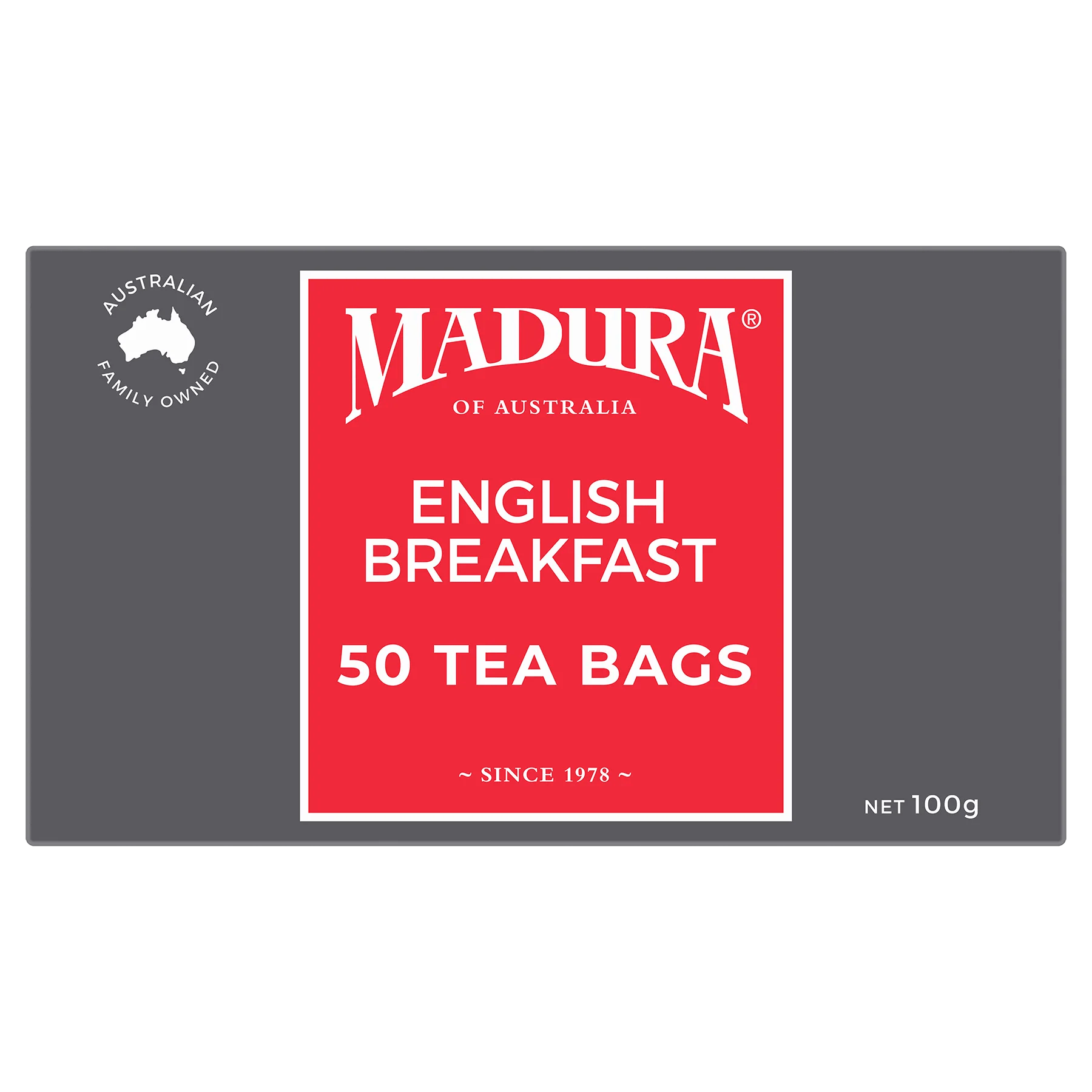 English Breakfast 50 Tea Bags - Madura Tea
