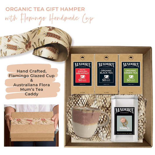 Organic Tea Mother's Day Hamper with Flamingo Cup - Madura Tea