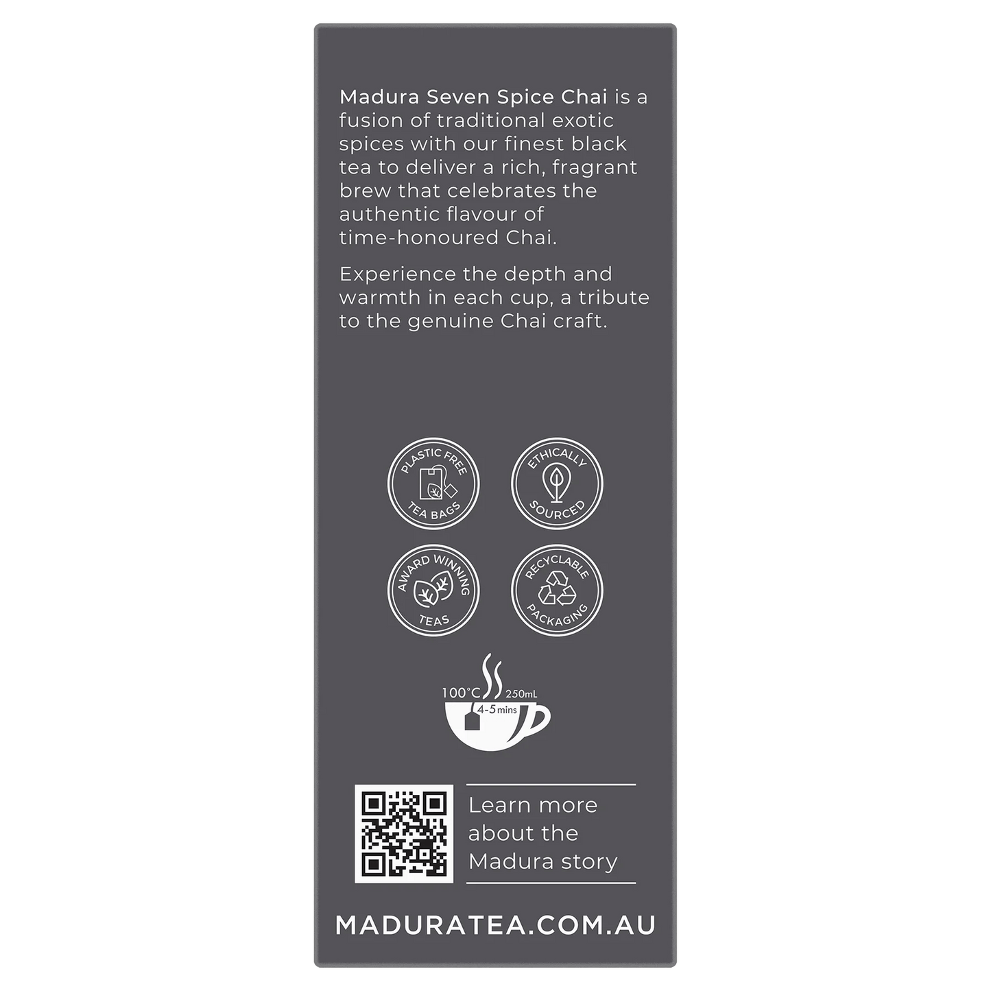 Seven Spice Chai 50 Tea Bags - Madura Tea