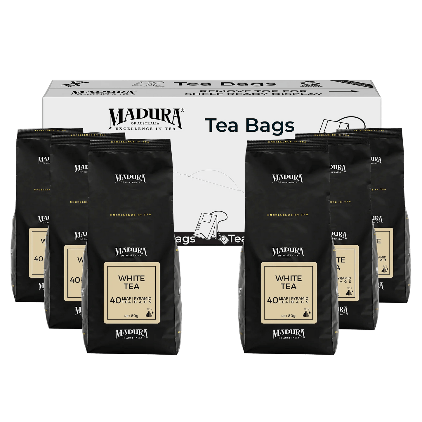 White Tea 40 Leaf Infusers Refill Pouch - Madura Tea