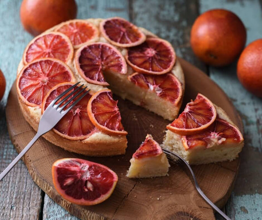 Blood Orange Yoghurt Cake - Madura Tea