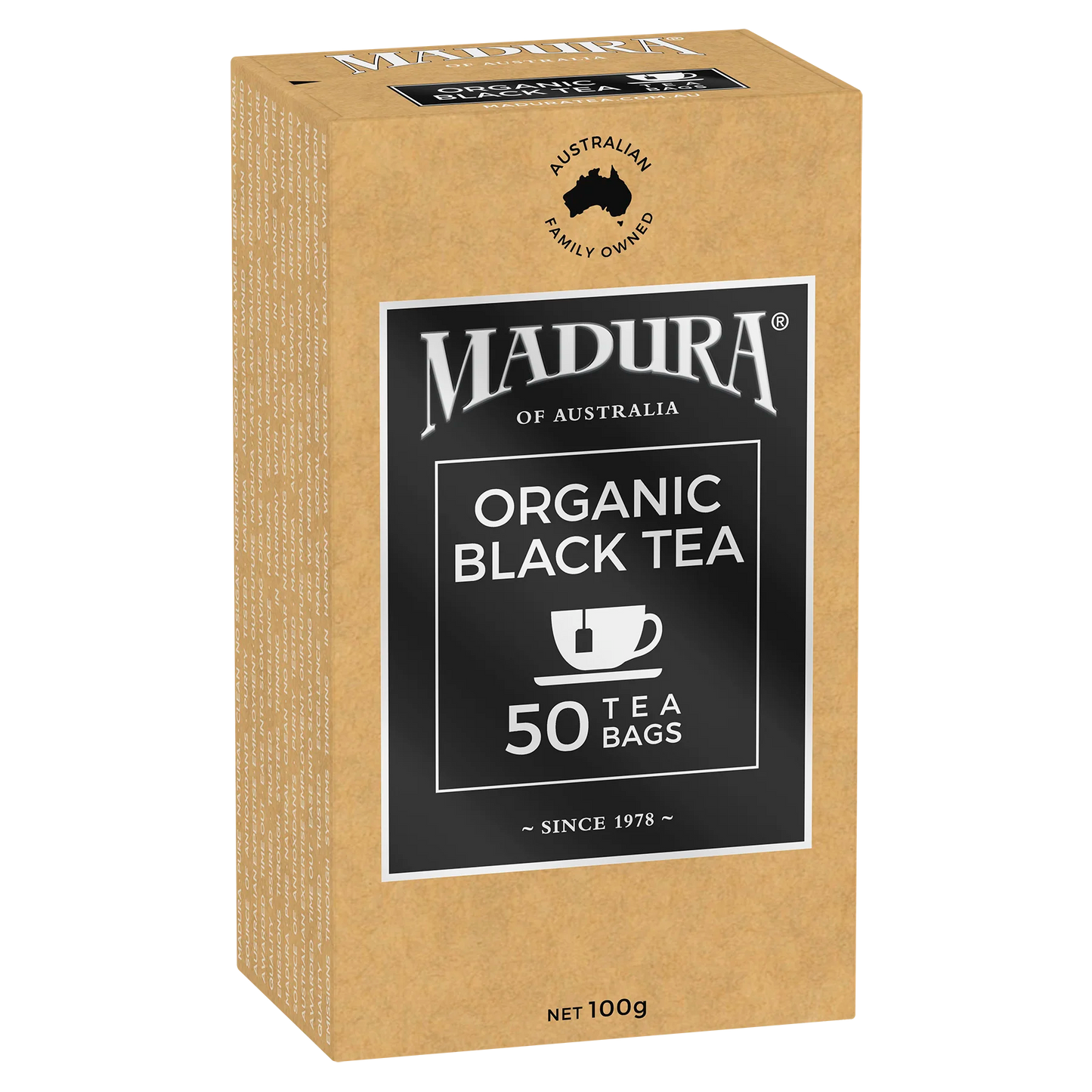 Organic Black Tea 50 Tea Bags