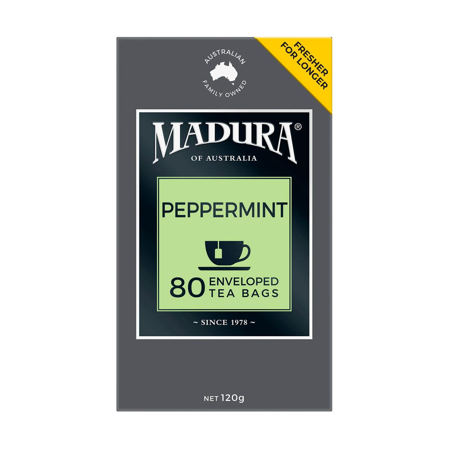 Peppermint 80 Enveloped Tea Bags