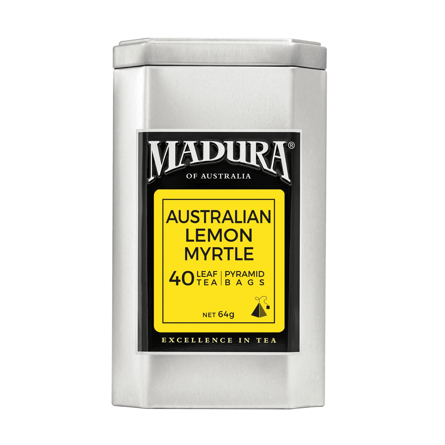 Australian Lemon Myrtle 40 Leaf Infusers in Caddy - Madura Tea