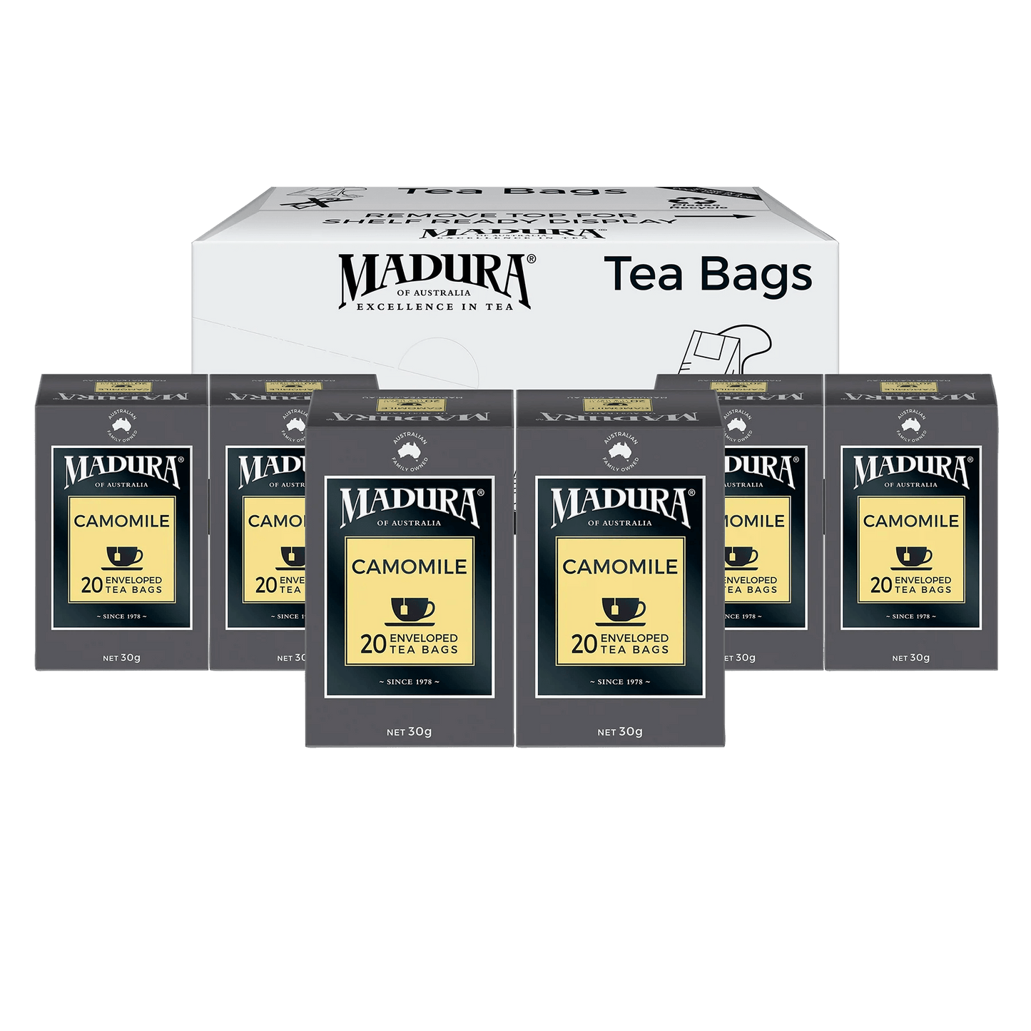 Camomile 20 Enveloped Tea Bags - Madura Tea