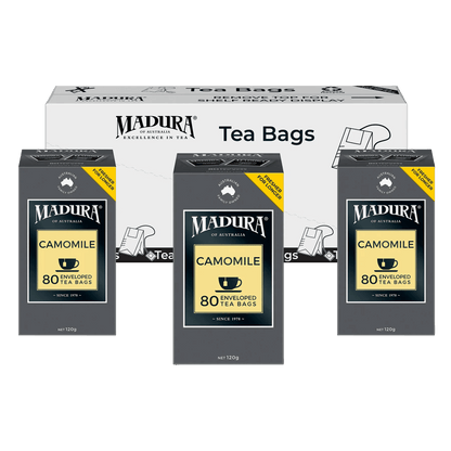 Camomile 80 Enveloped Tea Bags - Madura Tea
