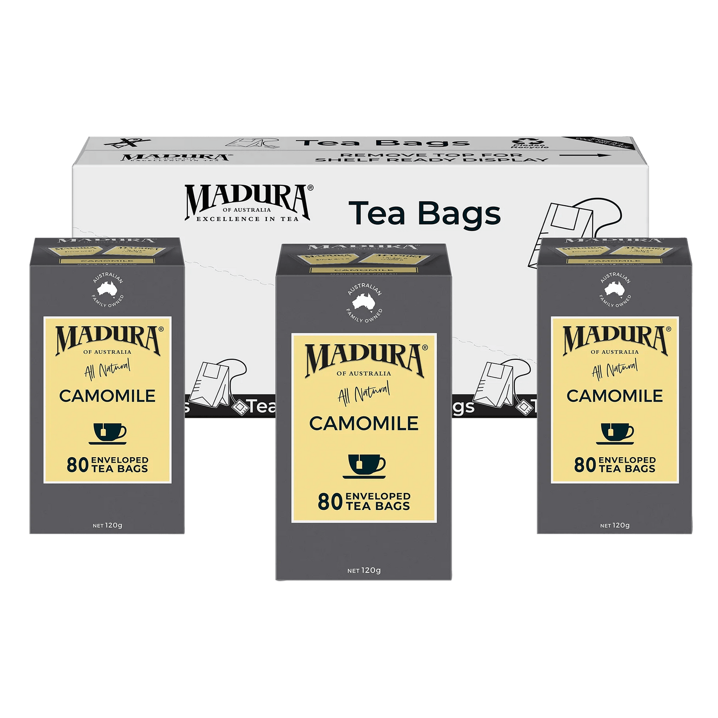 Camomile 80 Enveloped Tea Bags - Madura Tea