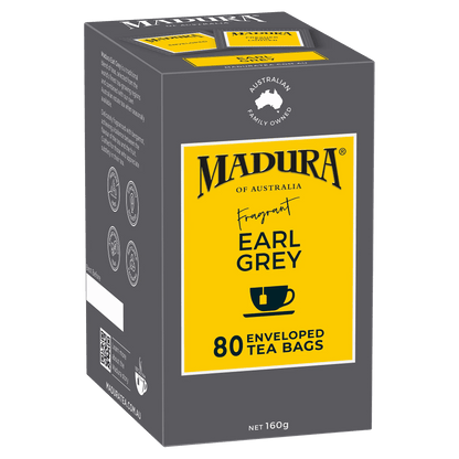 Earl Grey 80 Enveloped Tea Bags - Madura Tea