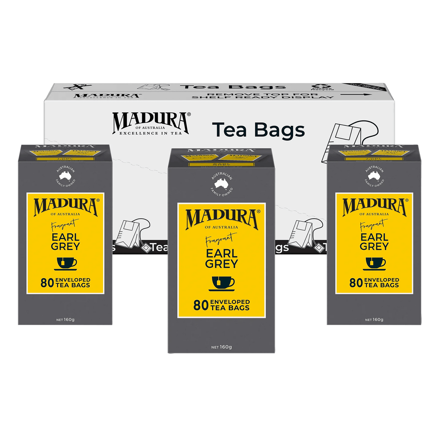 Earl Grey 80 Enveloped Tea Bags - Madura Tea