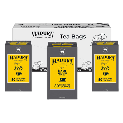 Earl Grey 80 Enveloped Tea Bags - Madura Tea