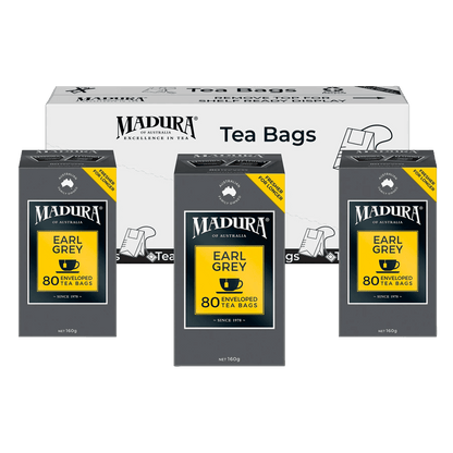 Earl Grey 80 Enveloped Tea Bags - Madura Tea