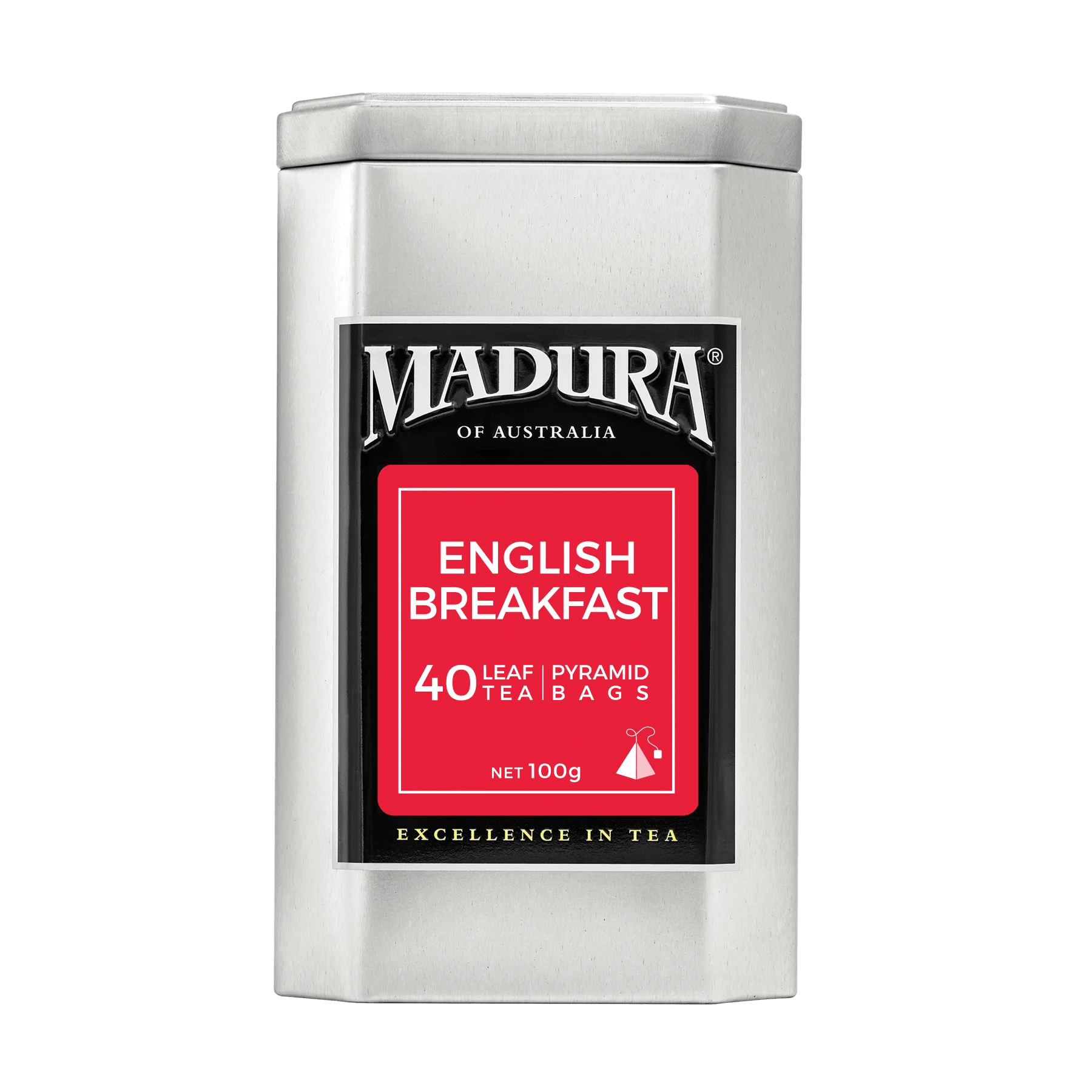 English Breakfast 40 Leaf Infusers in Caddy - Madura Tea