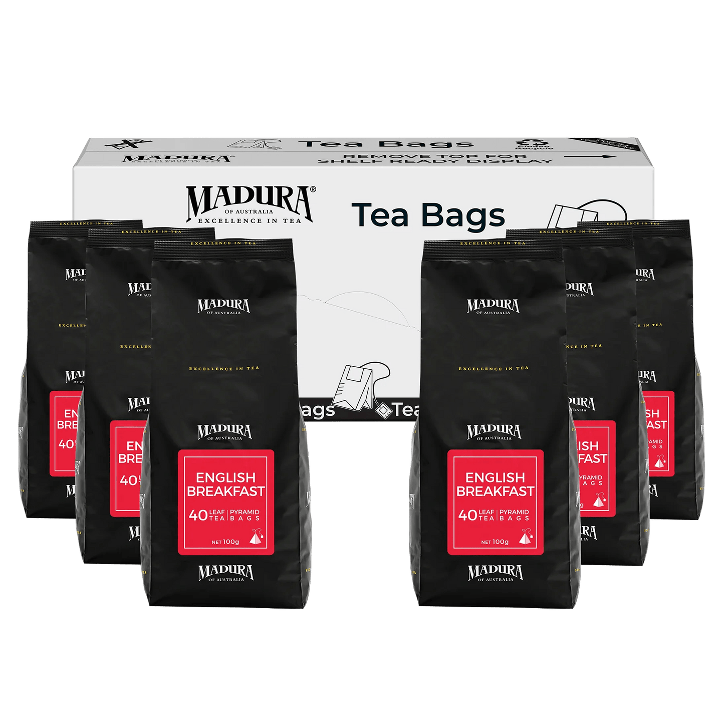 English Breakfast 40 Leaf Infusers Refill Pouch - Madura Tea