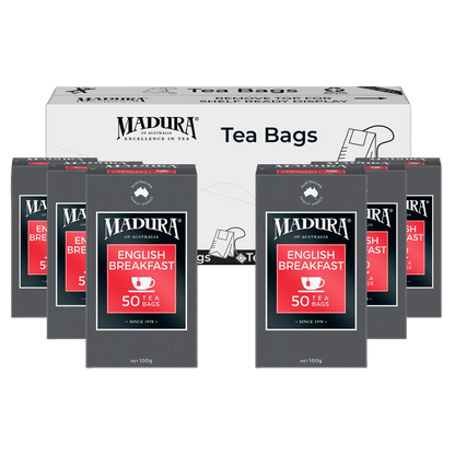 English Breakfast 50 Tea Bags - Madura Tea