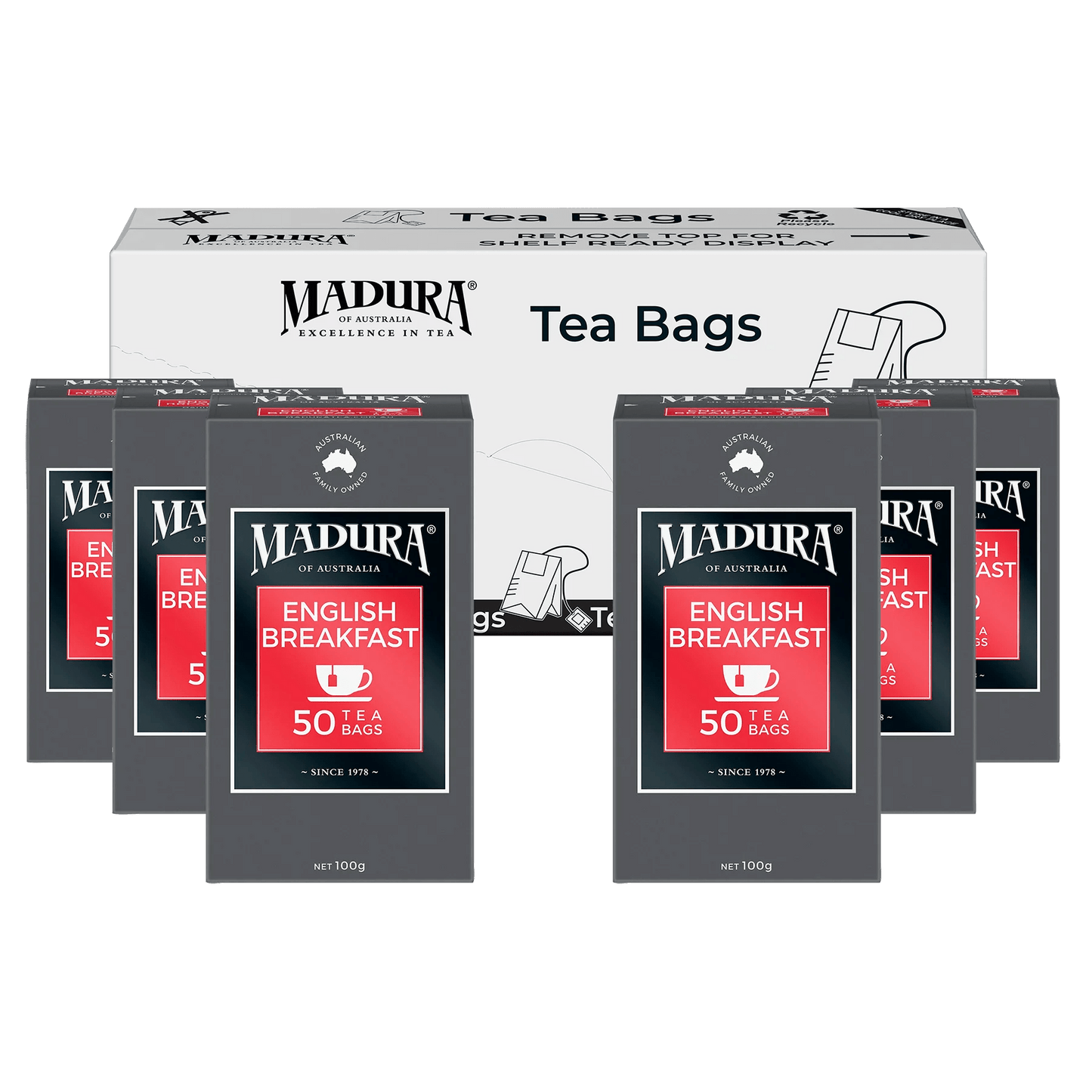 English Breakfast 50 Tea Bags - Madura Tea
