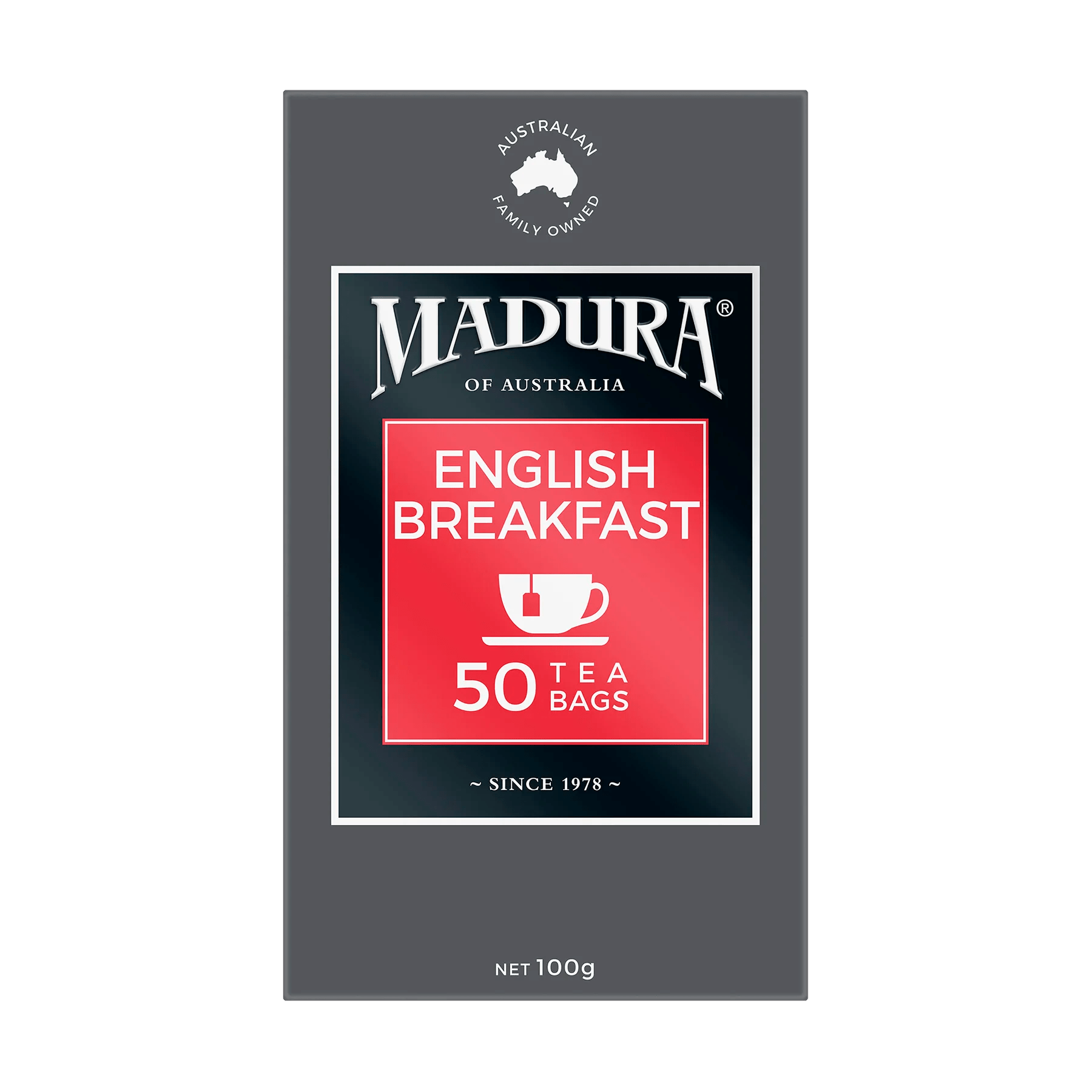 English Breakfast 50 Tea Bags - Madura Tea