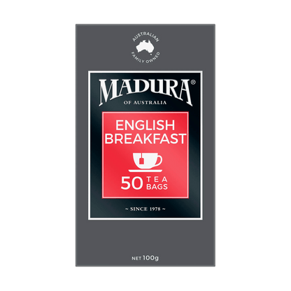 English Breakfast 50 Tea Bags - Madura Tea