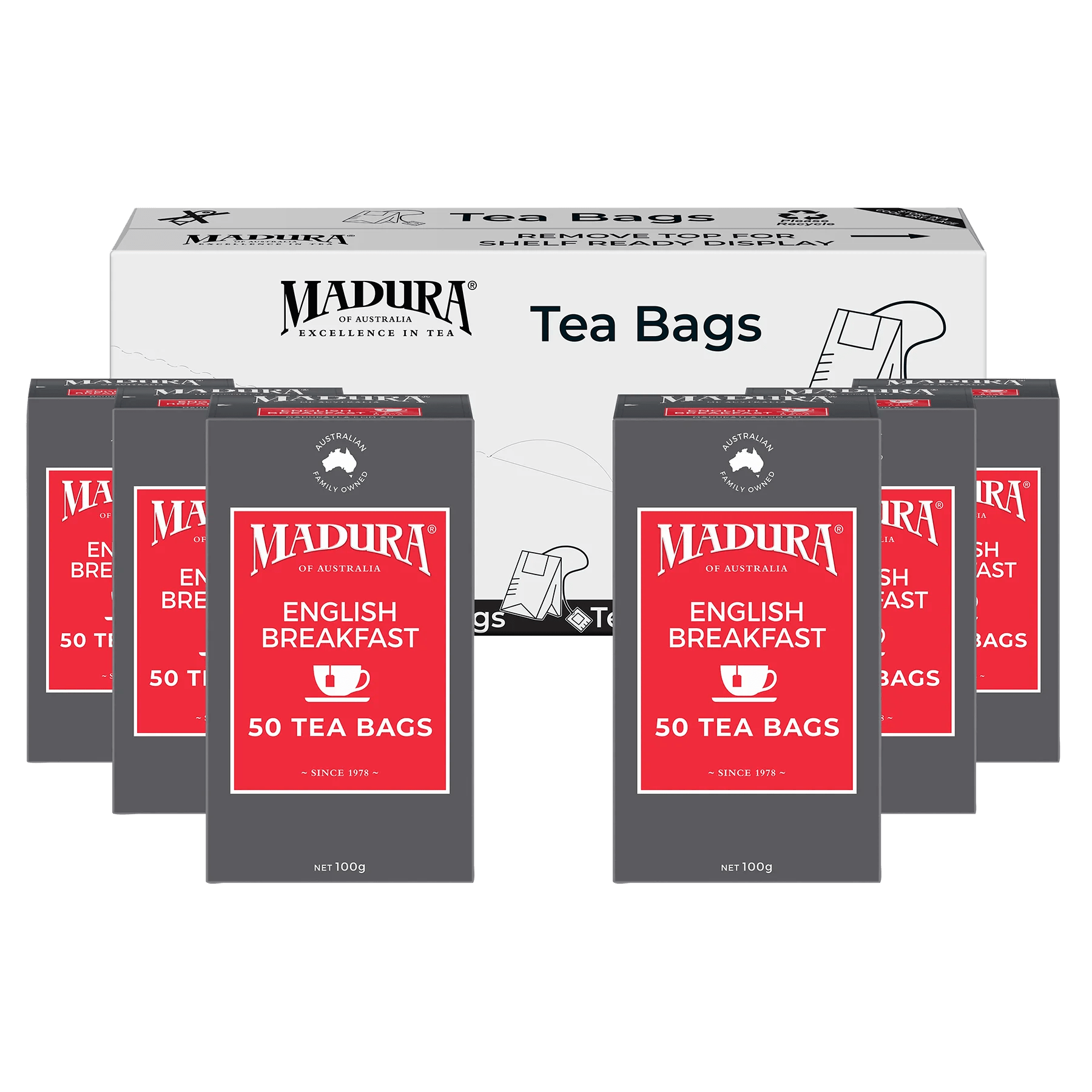 English Breakfast 50 Tea Bags - Madura Tea