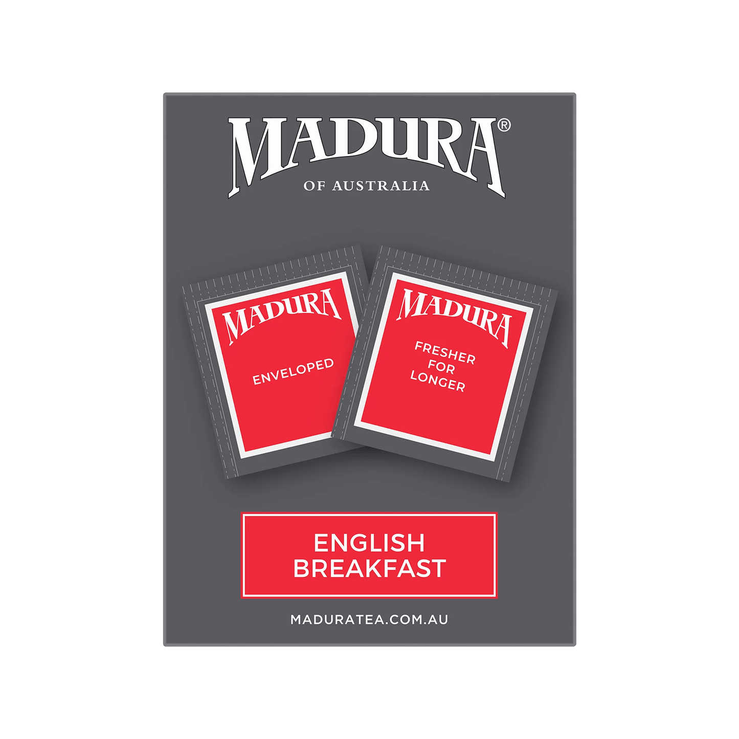 English Breakfast 80 Enveloped Tea Bags - Madura Tea