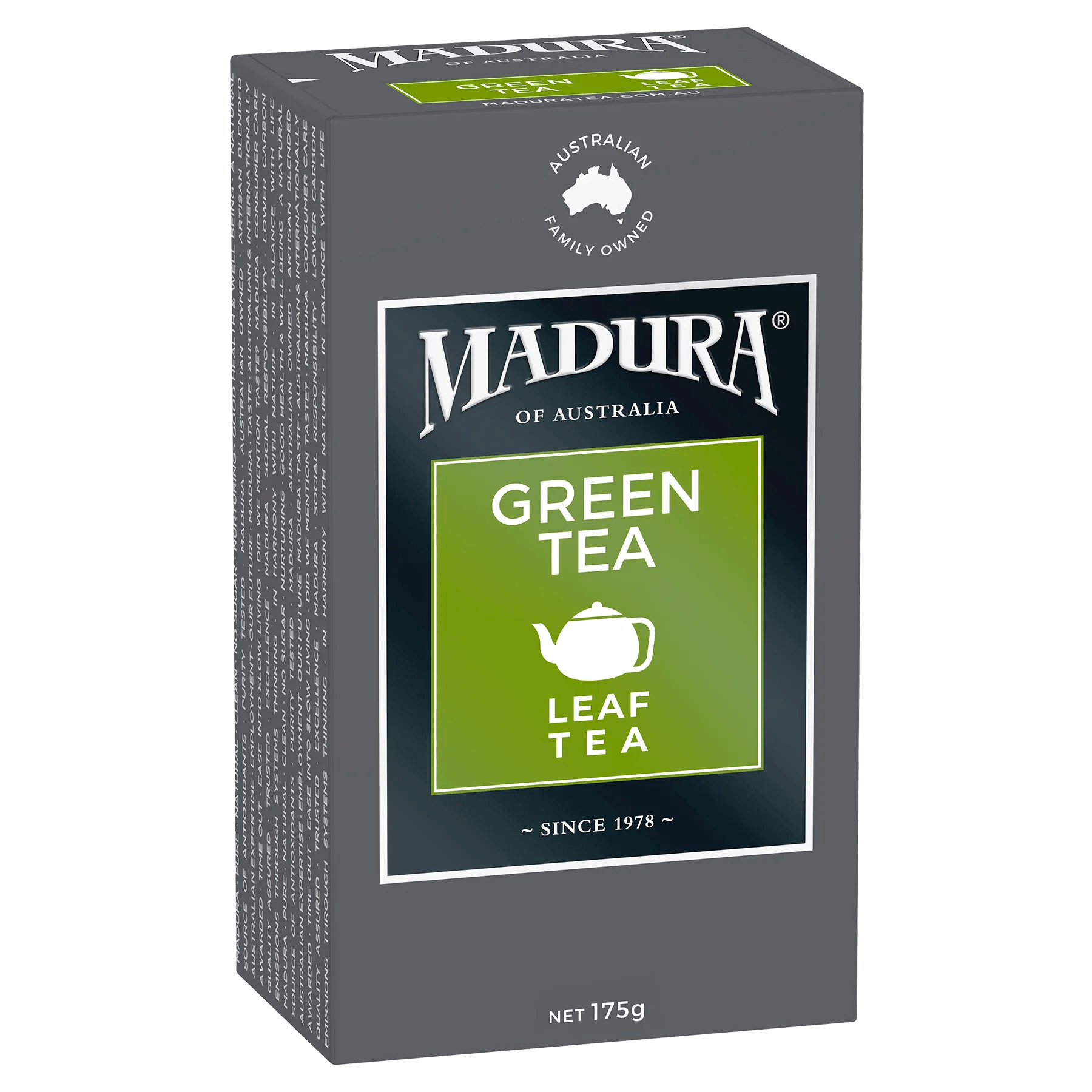 Green Tea 175g Leaf Tea - Madura Tea