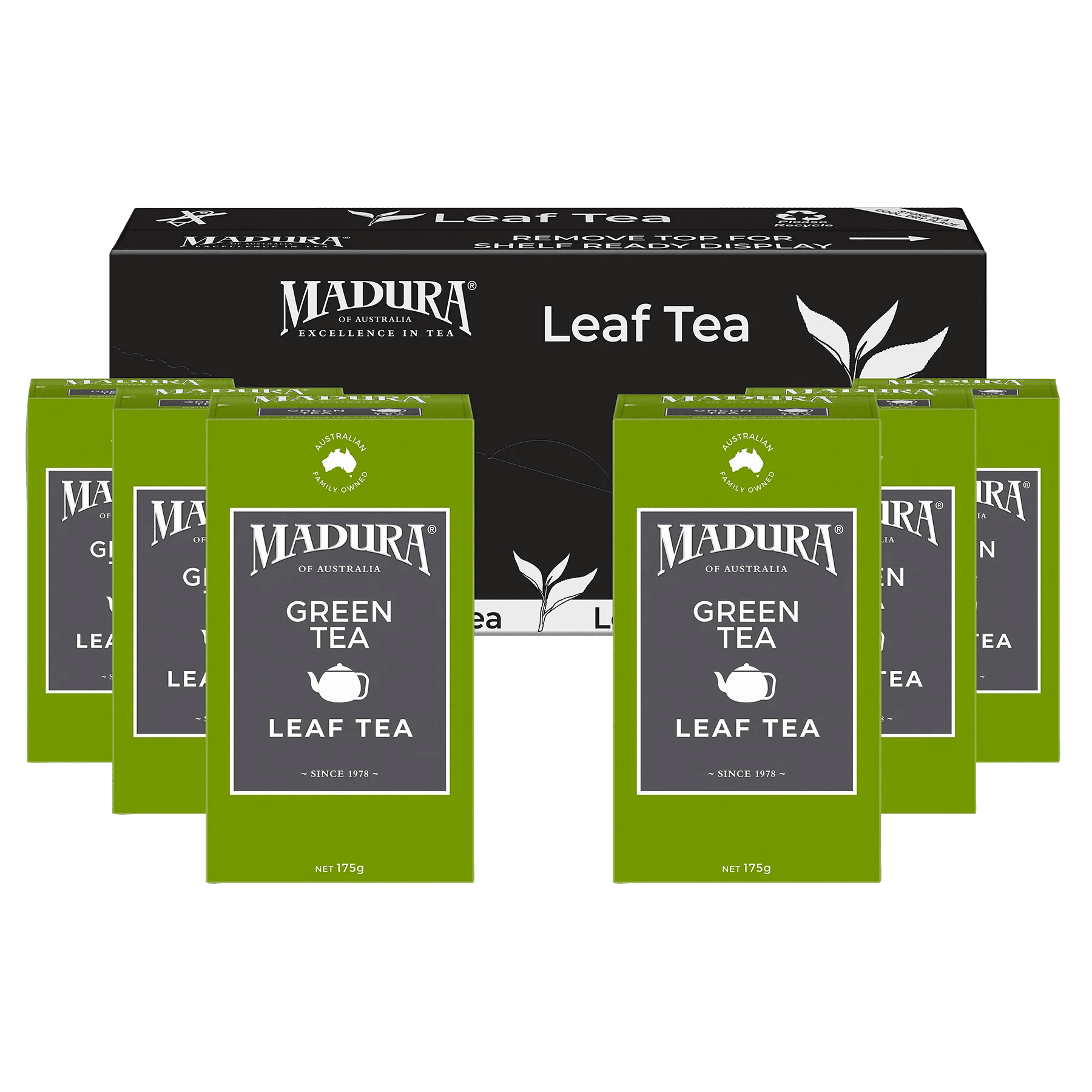 Green Tea 175g Leaf Tea - Madura Tea