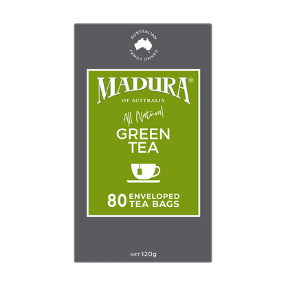 Green Tea 80 Enveloped Tea Bags - Madura Tea