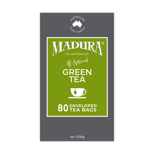 Green Tea 80 Enveloped Tea Bags - Madura Tea