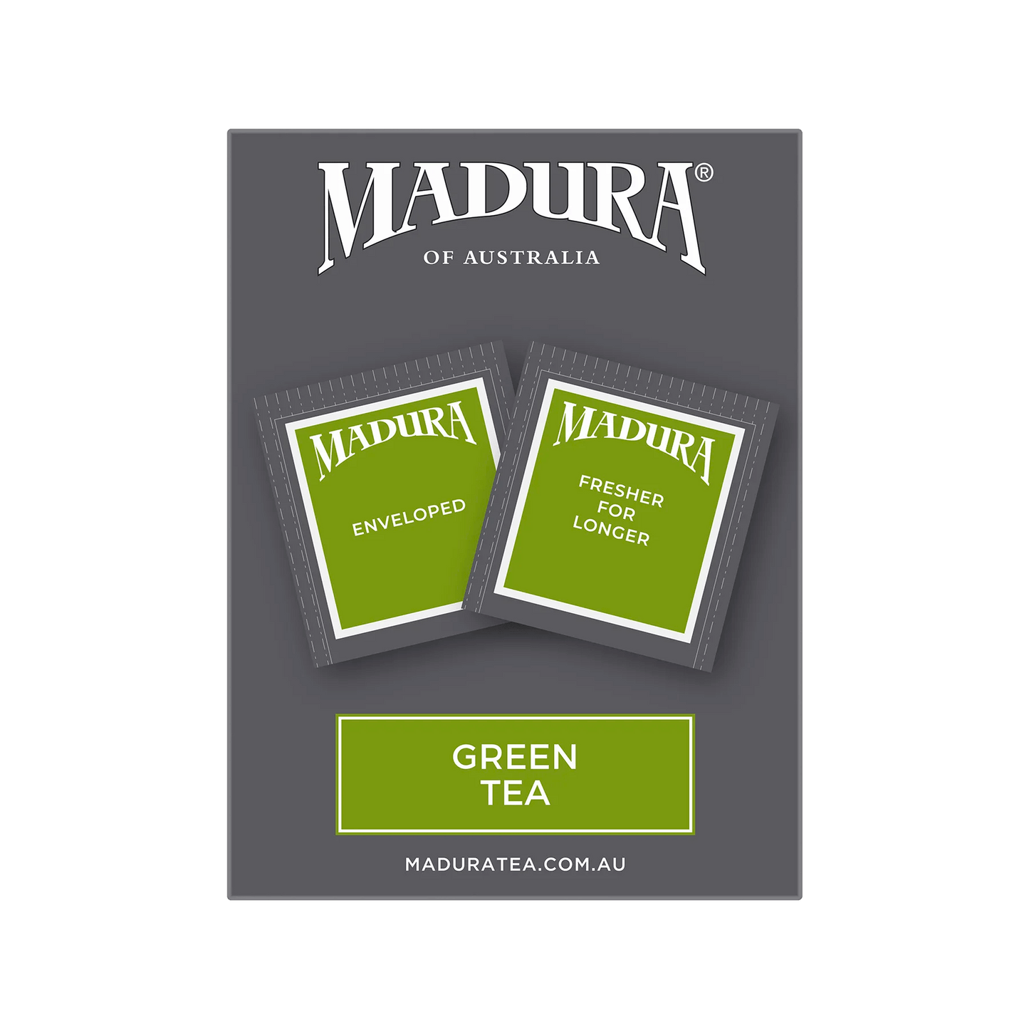 Green Tea 80 Enveloped Tea Bags - Madura Tea