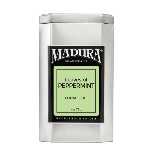 Leaves of Peppermint 75g Leaf Tea in Caddy - Madura Tea