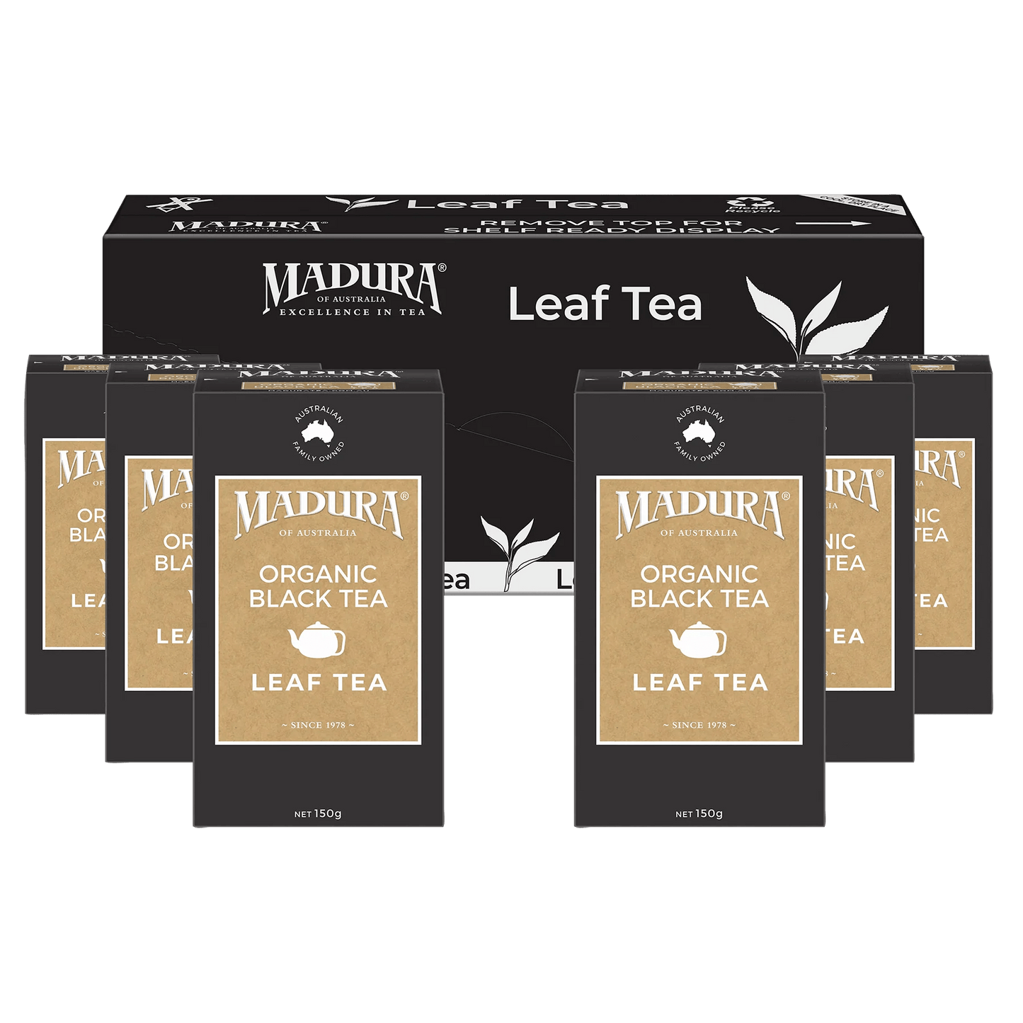 Organic Black 150g Leaf Tea - Madura Tea