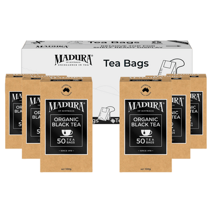 Organic Black Tea 50 Tea Bags - Madura Tea