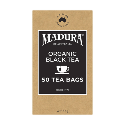 Organic Black Tea 50 Tea Bags - Madura Tea