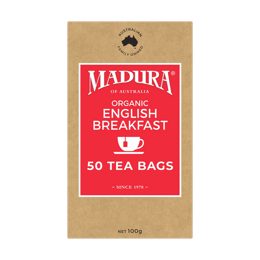 Organic English Breakfast 50 Tea Bags - Madura Tea