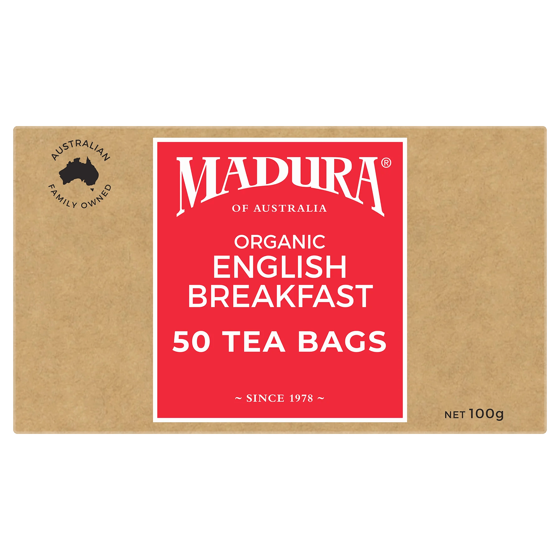 Organic English Breakfast 50 Tea Bags – Madura Tea