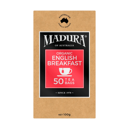 Organic English Breakfast 50 Tea Bags - Madura Tea