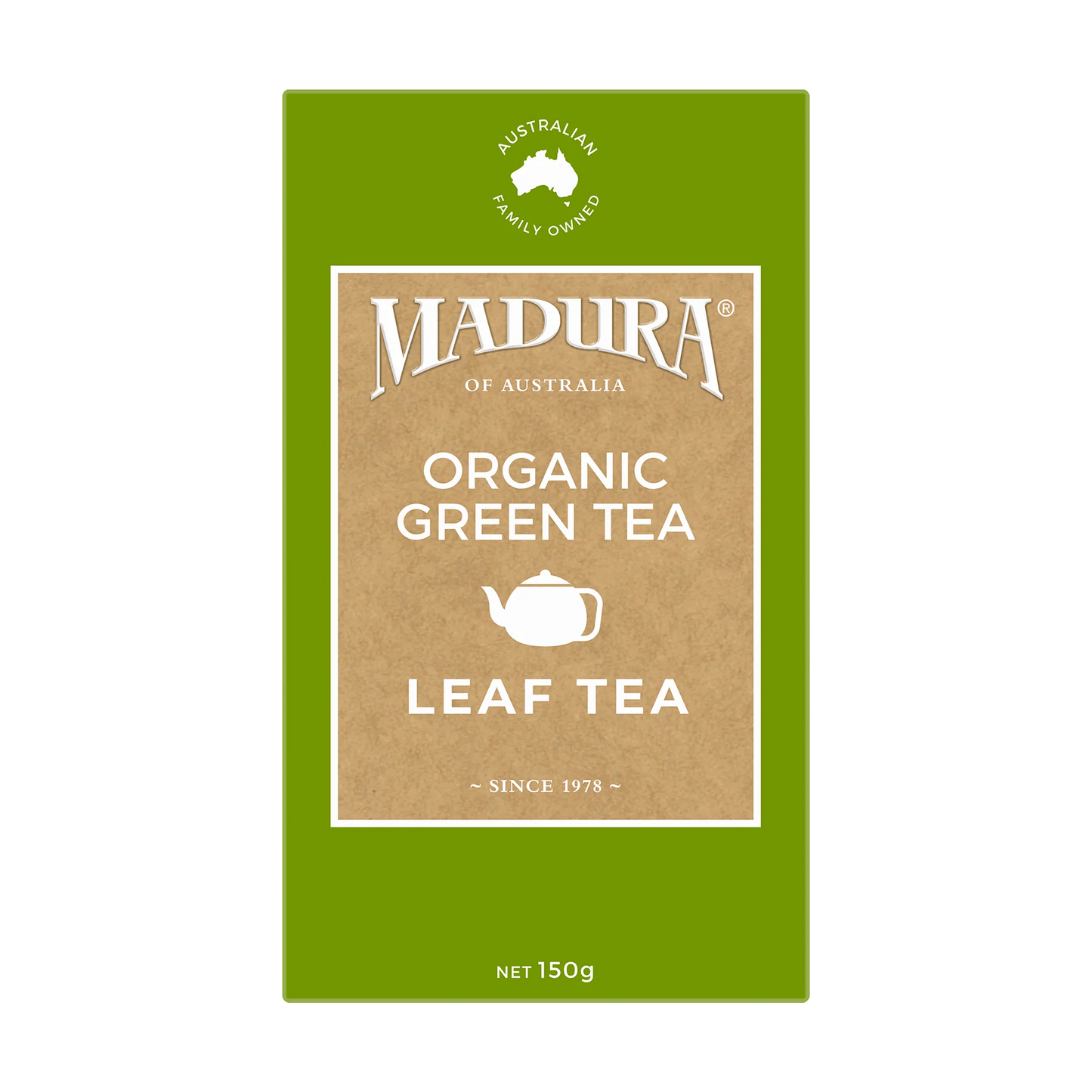 Organic Green 150g Leaf Tea - Madura Tea