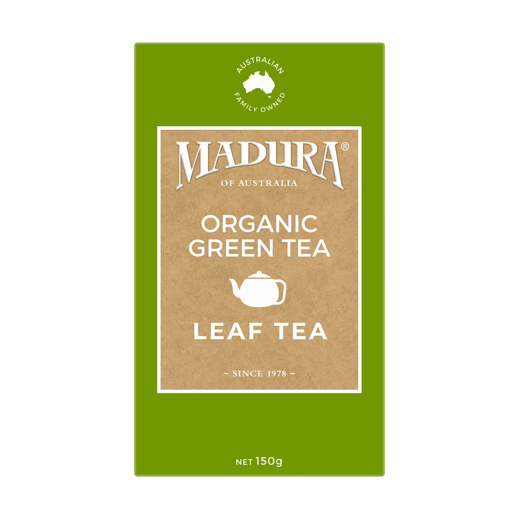 Organic Green 150g Leaf Tea - Madura Tea