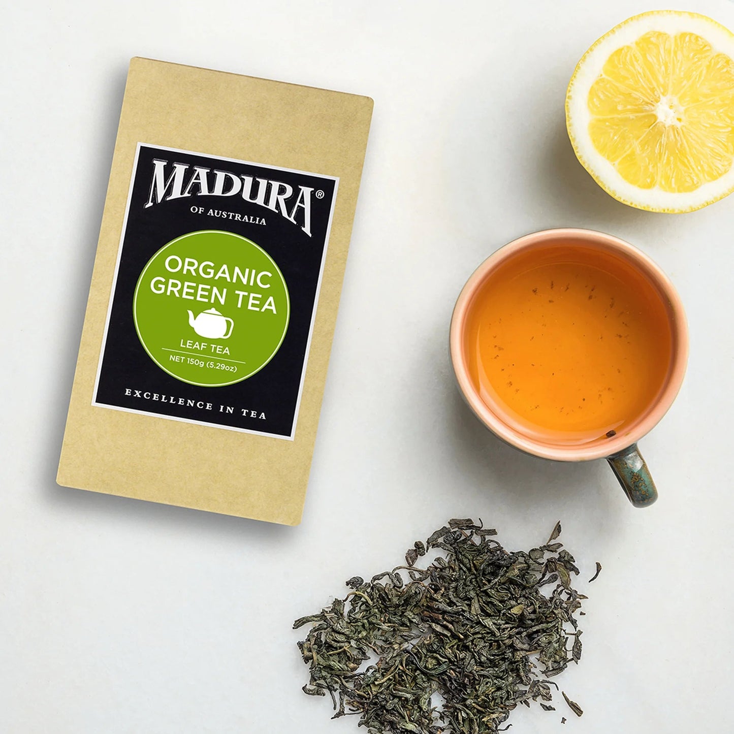 Organic Green 150g Leaf Tea - Madura Tea