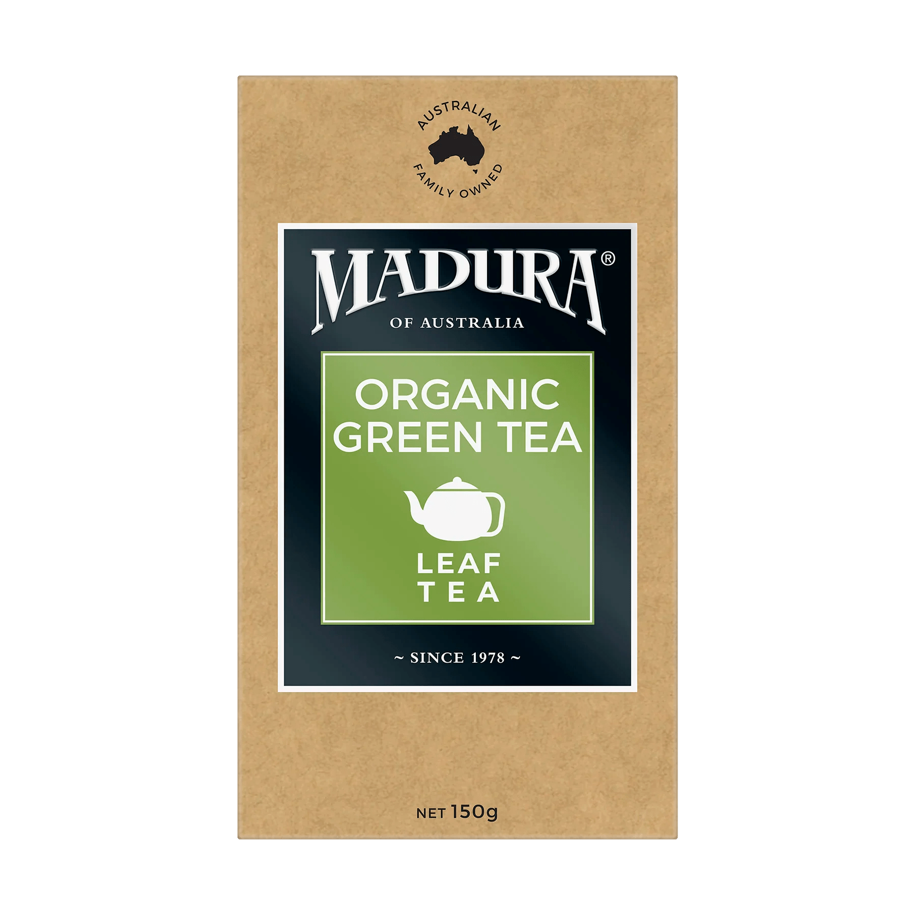 Organic Green 150g Leaf Tea - Madura Tea