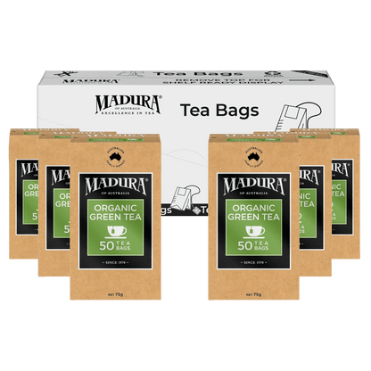 Organic Green 50 Tea Bags - Madura Tea