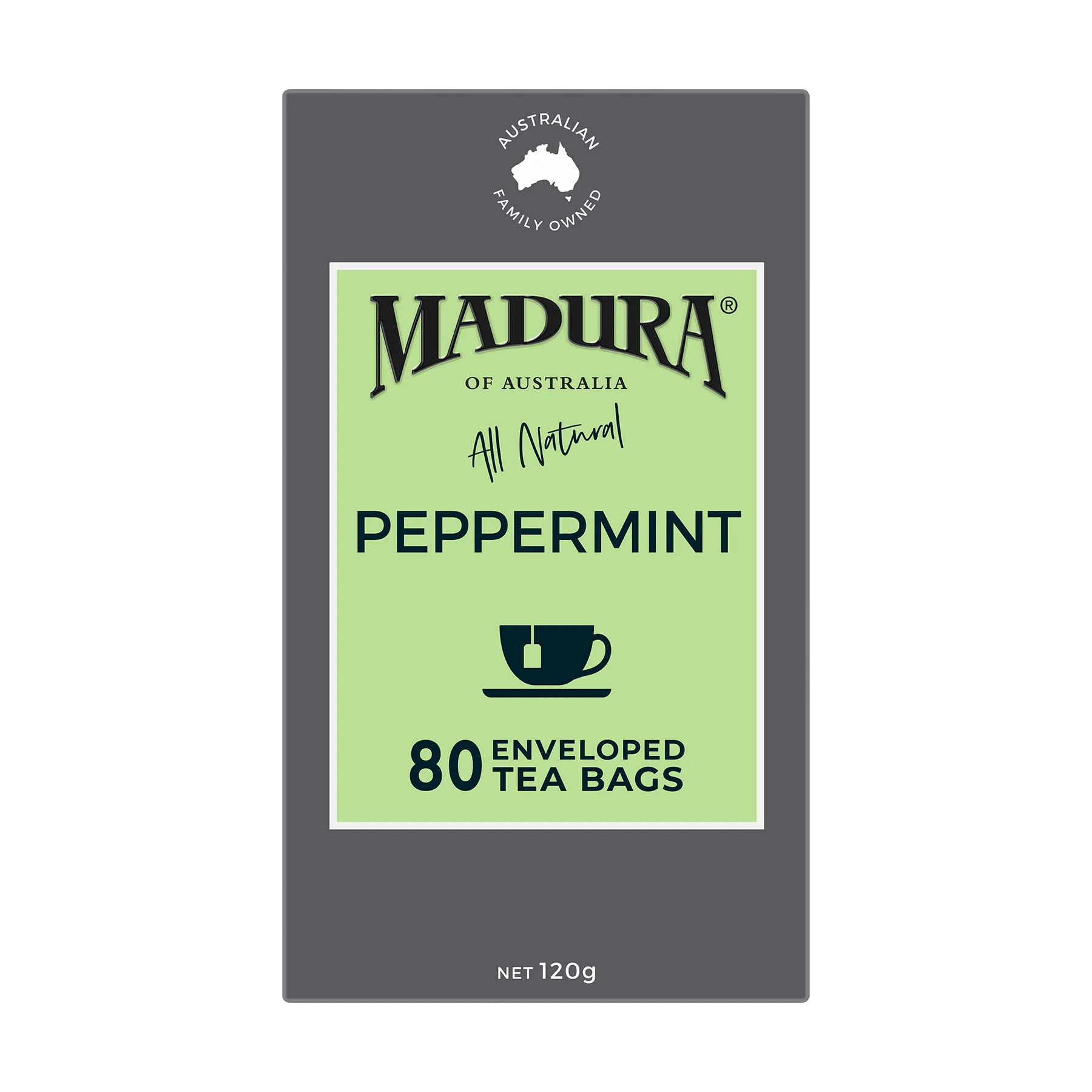 Peppermint 80 Enveloped Tea Bags - Madura Tea