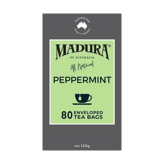 Peppermint 80 Enveloped Tea Bags - Madura Tea