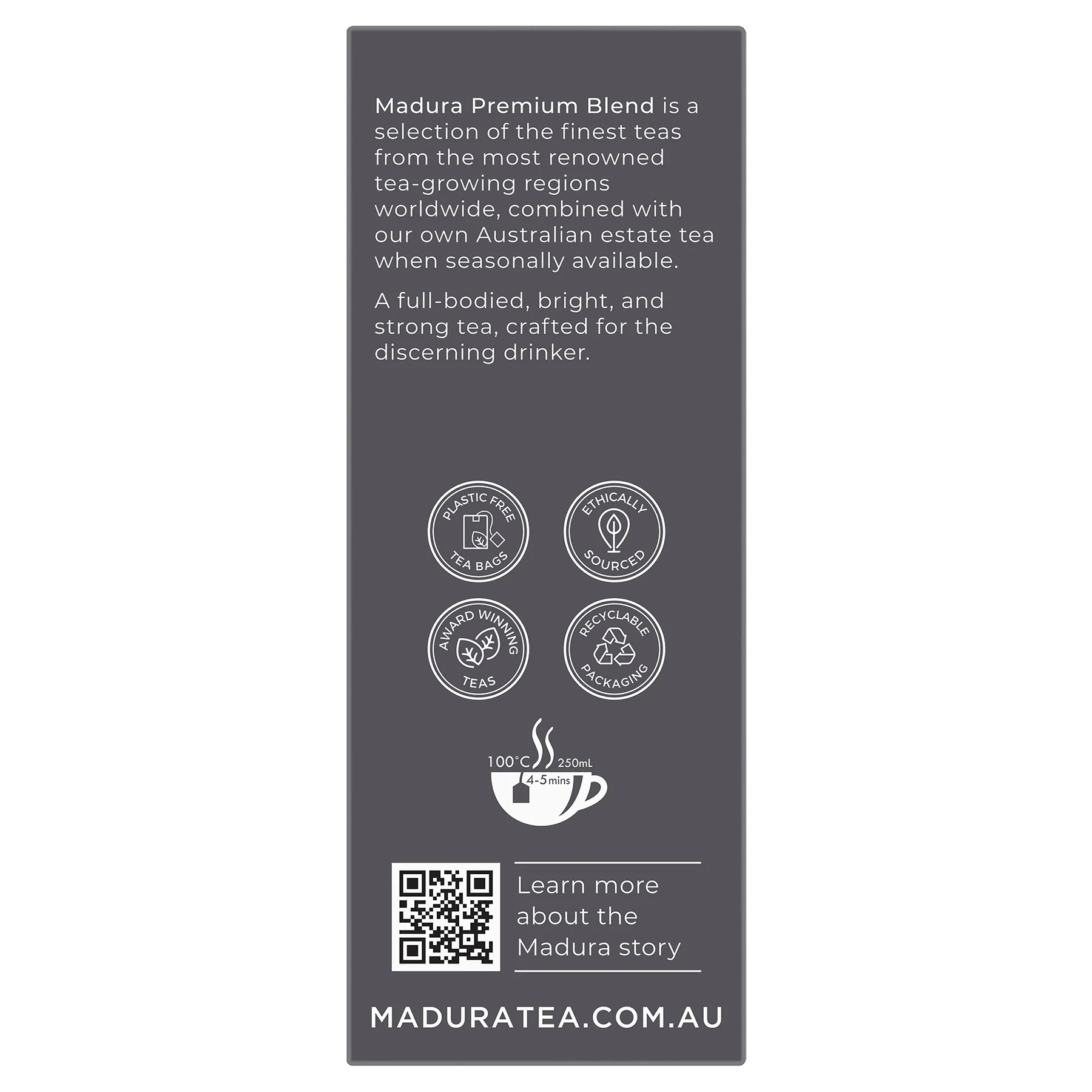 Premium Blend 100 Tea Bags - Madura Tea