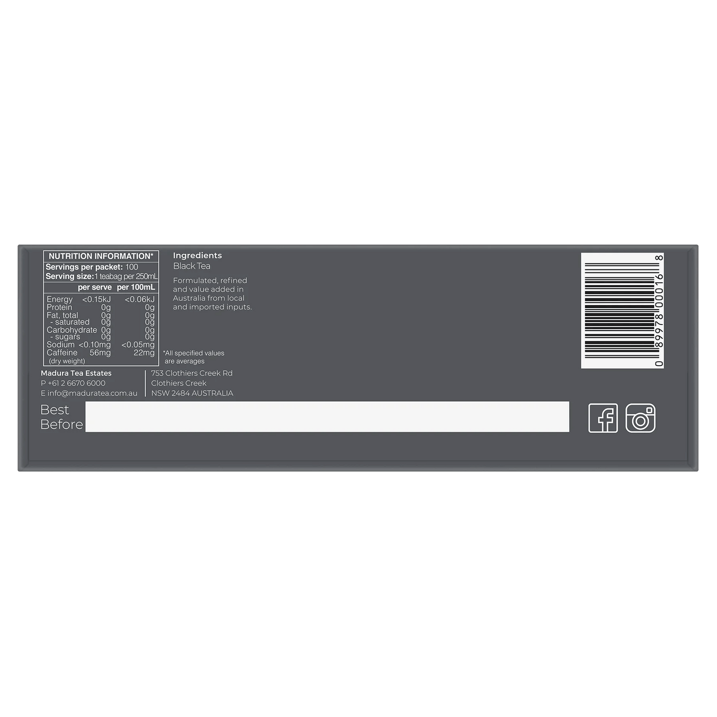 Premium Blend 100 Tea Bags - Madura Tea